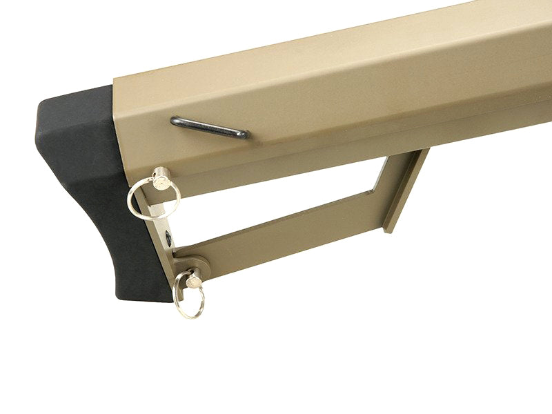 Barrett M82A1 Electric AEG Sniper Rifle Compact with Scope and Bipod (Snow Wolf - Tan - SW-02CQB-A-TN)