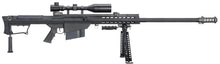 Barrett M107A1 Electric AEG Sniper Rifle with Scope and Bipod (Snow Wolf - 29" - Black - SW-13A)