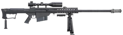 Barrett M107A1 Electric AEG Sniper Rifle with Scope and Bipod (Snow Wolf - 29" - Black - SW-13A)