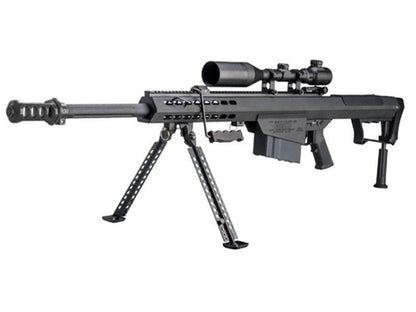 Barrett M107A1 Electric AEG Sniper Rifle with Scope and Bipod (Snow Wolf - 29" - Black - SW-13A)