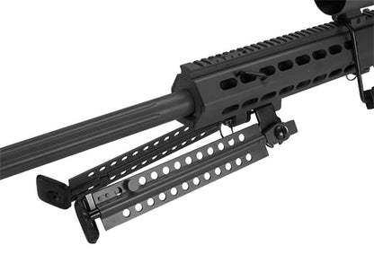 Barrett M107A1 Electric AEG Sniper Rifle with Scope and Bipod (Snow Wolf - 29" - Black - SW-13A)