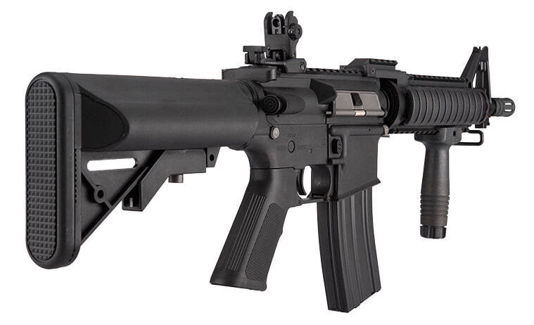 Lancer Tactical M4 RIS Carbine AEG Rifle (Inc. Battery and Smart Charger - Black)