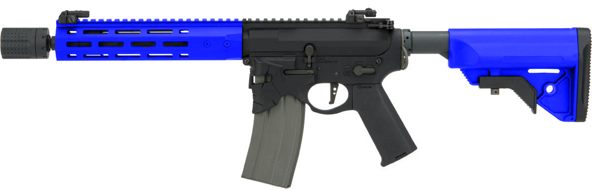 Ares x Sharps Bros. M4 Octarms M-Lok Rail with OverThrow Lower Receiver (M - BLUE - M4-SB-OT-M-BK)