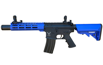 Huntsman Tactical M4 M-Lok AEG (Polymer Body with Mosfet - Inc. Bat. and Charger - HMT18-212753-BLUE)