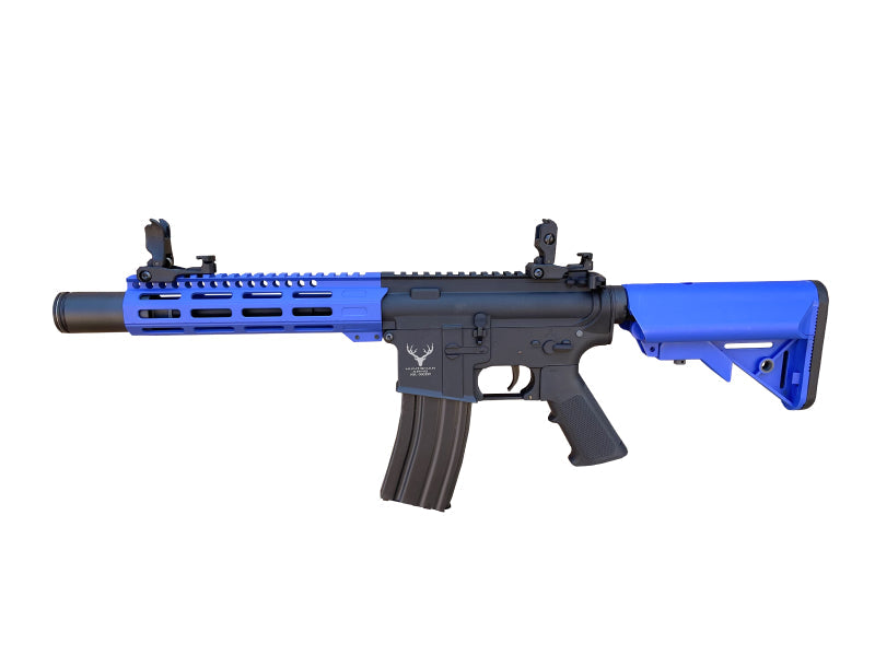 Huntsman Tactical M4 M-Lok AEG (Polymer Body with Mosfet - Inc. Bat. and Charger - HMT18-212753-BLUE)