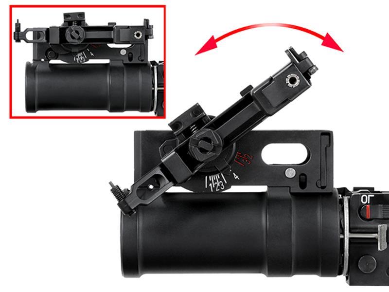 Double Bell AK Series 40mm Under-Barrel Grenade Launcher (Inc. Gas Grenade - Black - K-55)