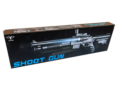 Vigor M870 Custom Tactical Pump Action Shotgun (RIS - Two Tone Blue - 0581D - M4 Stock Long)