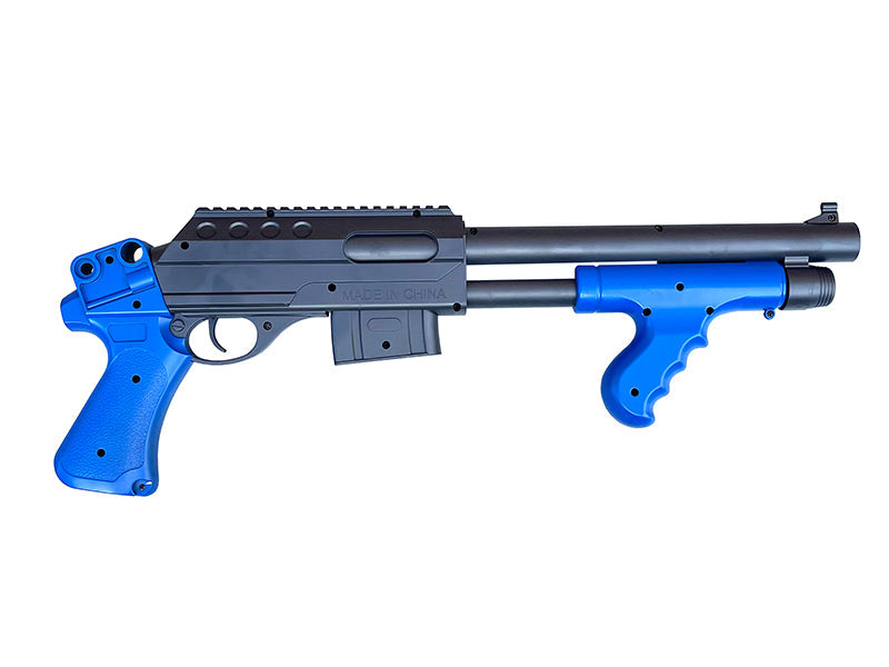 Vigor M870 Custom Tactical Pump Action Shotgun (RIS - Two Tone Blue - 0681 - Short)