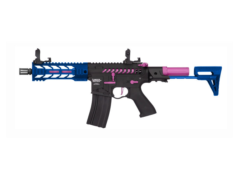 Lancer Tactical M4 LT-34 Enforcer Battle Hawk PDW 7' (Short - Blue)
