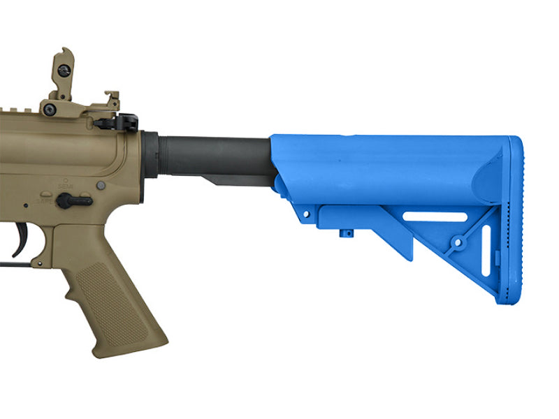 Lancer Tactical M4 LT-02 CQBR AEG Rifle (Inc. Battery and Smart Charger - Blue)