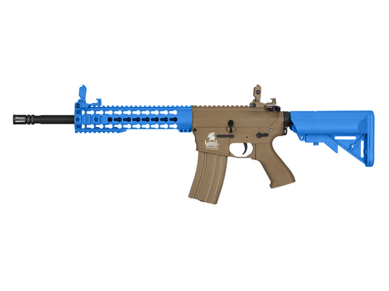 Lancer Tactical M4 LT-12K Keymod AEG Rifle (Inc. Battery and Smart Charger - Blue)