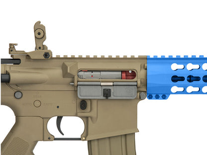 Lancer Tactical M4 10" LT-19 Keymod AEG Rifle (Inc. Battery and Smart Charger - Blue)