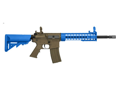 Lancer Tactical M4 10" LT-19 Keymod AEG Rifle (Inc. Battery and Smart Charger - Blue)