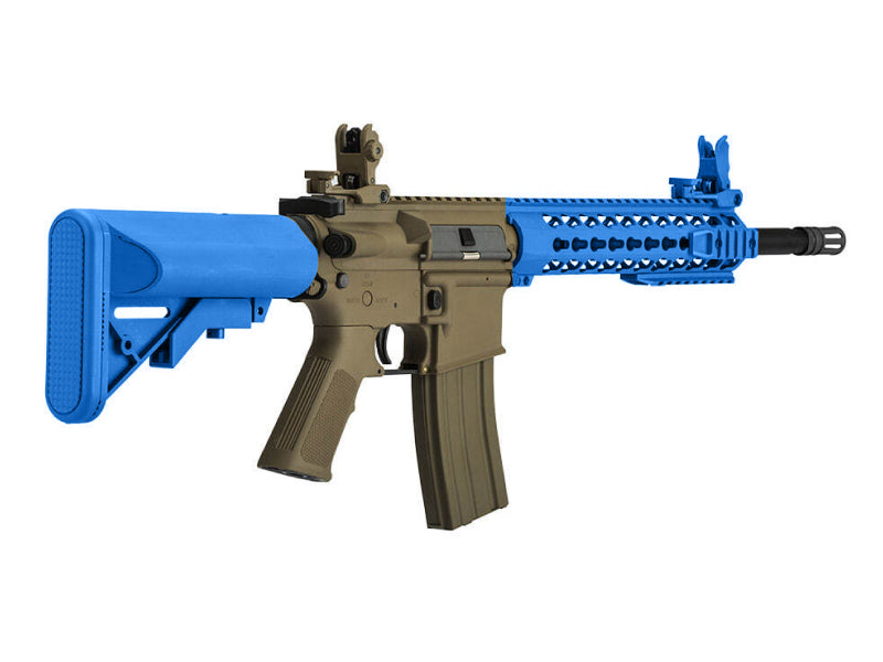 Lancer Tactical M4 10" LT-19 Keymod AEG Rifle (Inc. Battery and Smart Charger - Blue)