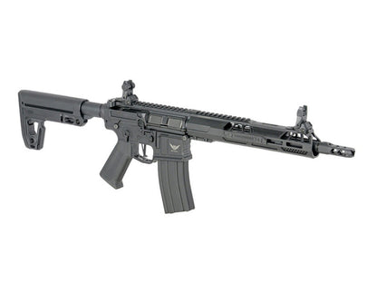 Double Eagle x Aeroknox M4 10.5" AEG Rifle with Falcon EFCS (Polymer Handguard - M916G - Black)
