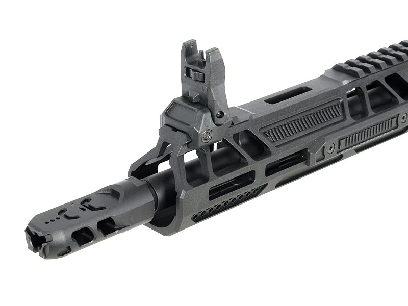 Double Eagle x Aeroknox M4 10.5" AEG Rifle with Falcon EFCS (Polymer Handguard - M916G - Black)