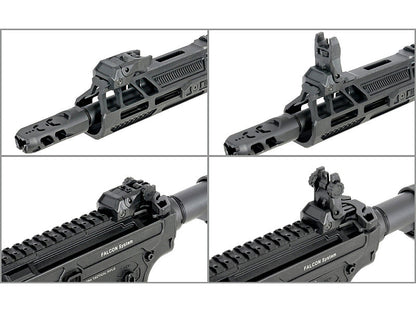 Double Eagle x Aeroknox M4 10.5" AEG Rifle with Falcon EFCS (Polymer Handguard - M916G - Black)