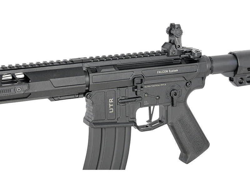 Double Eagle x Aeroknox M4 10.5" AEG Rifle with Falcon EFCS (Polymer Handguard - M916G - Black)