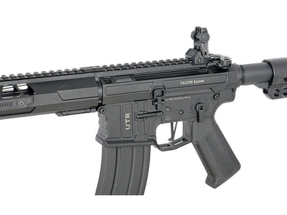 Double Eagle x Aeroknox M4 10.5" AEG Rifle with Falcon EFCS (Polymer Handguard - M916G - Black)