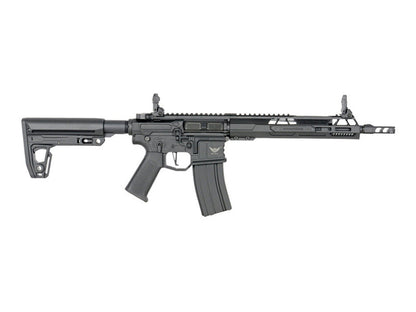 Double Eagle x Aeroknox M4 10.5" AEG Rifle with Falcon EFCS (Polymer Handguard - M916G - Black)