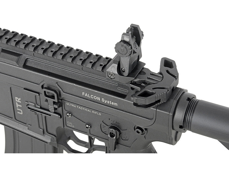 Double Eagle x Aeroknox M4 10.5" AEG Rifle with Falcon EFCS (Polymer Handguard - M916G - Black)