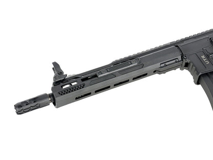 Double Eagle x Aeroknox M4 10.5" AEG Rifle with Falcon EFCS (Polymer Handguard - M916G - Black)