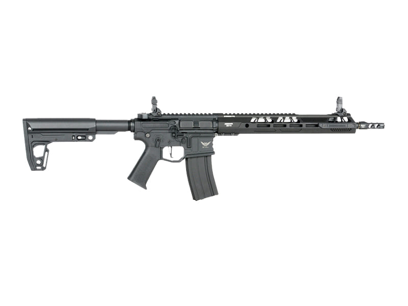 Double Eagle x Aeroknox M4 13.5" AEG Rifle with Falcon EFCS (Metal CNC Handguard - Black - M916B)