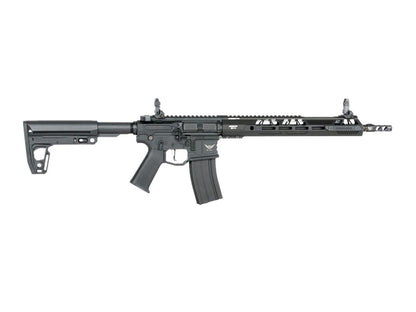 Double Eagle x Aeroknox M4 13.5" AEG Rifle with Falcon EFCS (Metal CNC Handguard - Black - M916B)