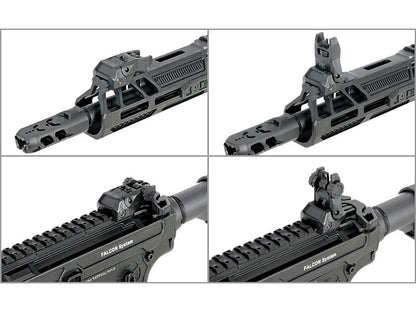 Double Eagle x Aeroknox M4 13.5" AEG Rifle with Falcon EFCS (Metal CNC Handguard - Black - M916B)