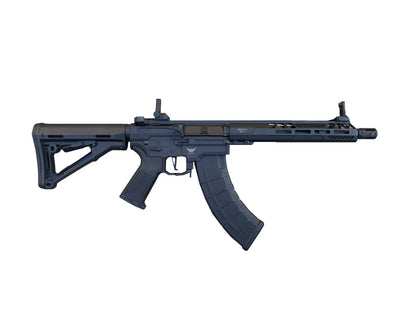 Double Eagle AR47/SR47 AEF Rifle with AK Magazine and Falcon EFCS (Polymer - Black - M918A)