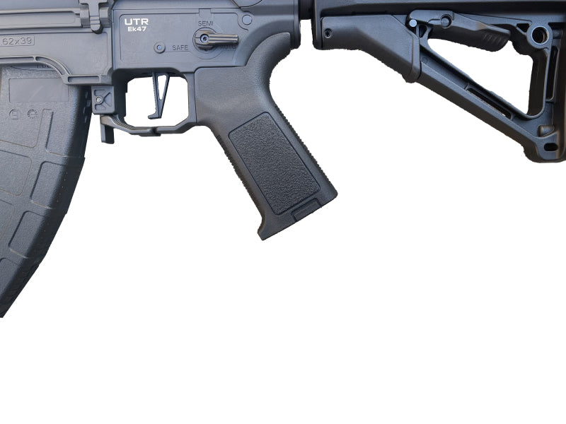 Double Eagle AR47/SR47 AEF Rifle with AK Magazine and Falcon EFCS (Polymer - Black - M918A)