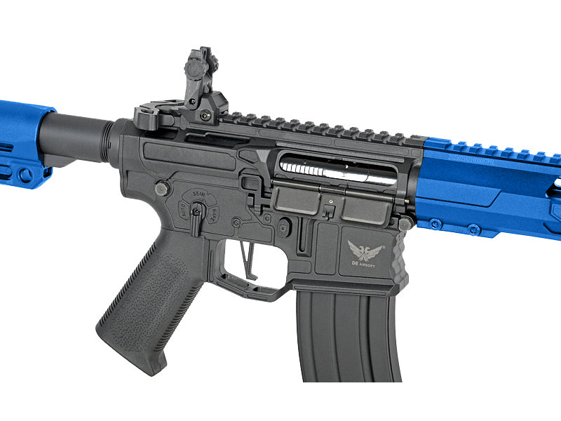 Double Eagle x Aeroknox M4 13.5" AEG Rifle with Falcon EFCS (Blue- M916B)