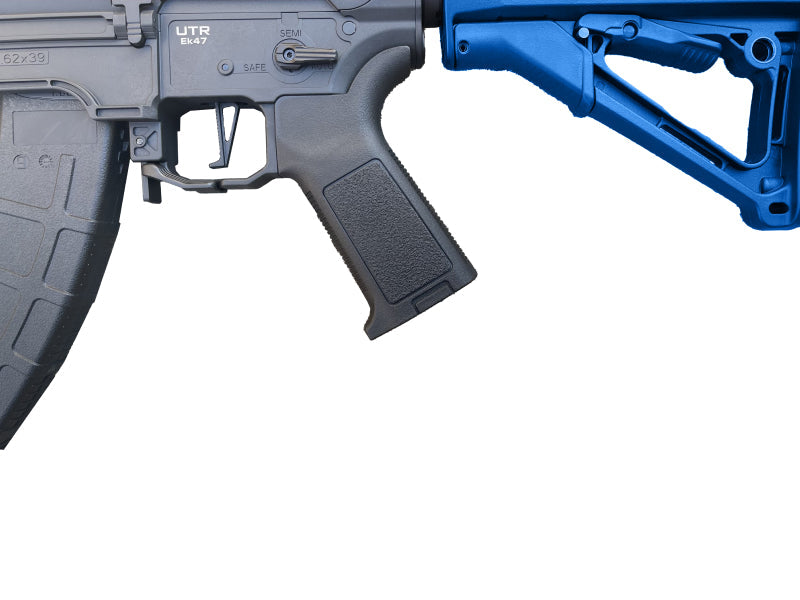 Double Eagle AR47/SR47 AEF Rifle with AK Magazine and Falcon EFCS (Polymer - Blue - M918A)