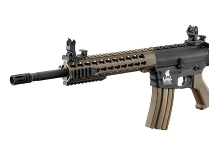 Lancer Tactical M4 LT-12K Keymod AEG Rifle (Inc. Battery and Smart Charger - Tan - V2)