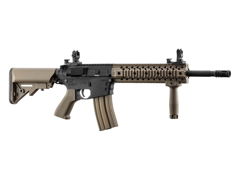 Lancer Tactical M4  LT-12 Gen 2 EVO RIS Carbine AEG Rifle (Inc. Battery and Smart Charger - Tan - V2)