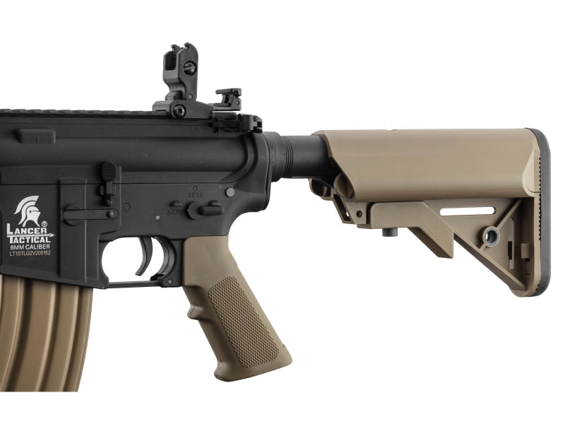 Lancer Tactical M4 LT-15 Gen2 AEG Rifle (Inc. Battery and Smart Charger - Tan - V2)
