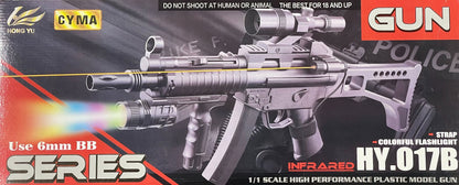 Cyma Swat Series Spring Rifle (With Sight/Grip/Torch - HY0157 - Blue)