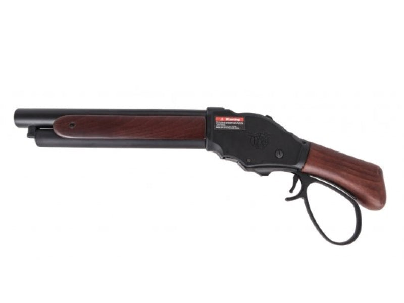 Golden Eagle M1887 Short Gas Shell Ejecting Shot Gun (Real Wood - 8701W - Black)