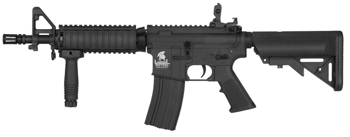 Lancer Tactical M4 LT-02 CQBR AEG Rifle (Inc. Battery and Smart Charger - Black)