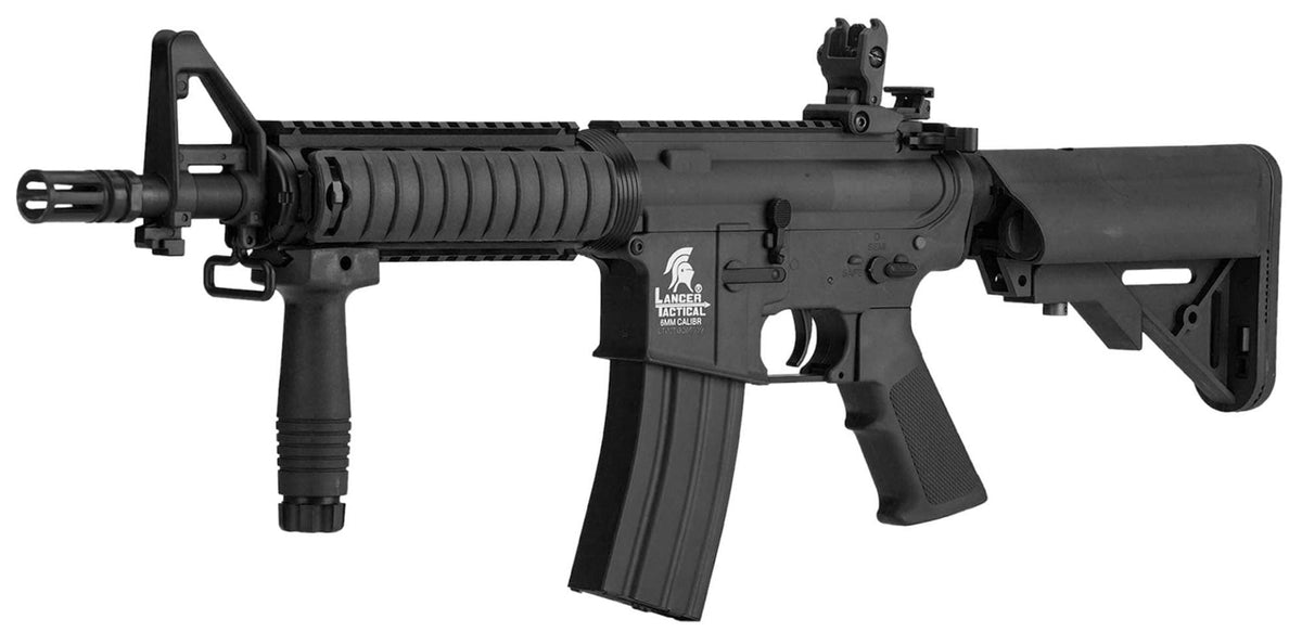Lancer Tactical M4 LT-02 CQBR AEG Rifle (Inc. Battery and Smart Charger - Black)