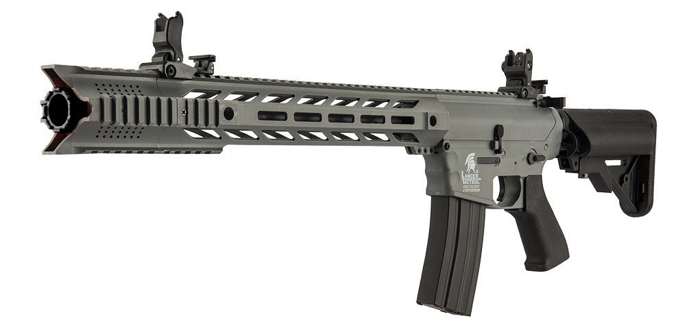 Lancer Tactical M4 LT-25 Gen 2 Interceptor RIS Carbine AEG Rifle (Inc. Battery and Smart Charger - Urban Grey)