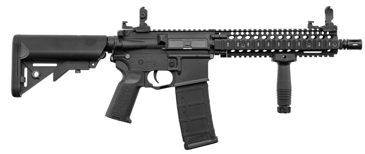 Lancer Tactical MK18 LT-18 Gen 2 Interceptor RIS Carbine AEG Rifle (Inc. Battery and Smart Charger - Black)