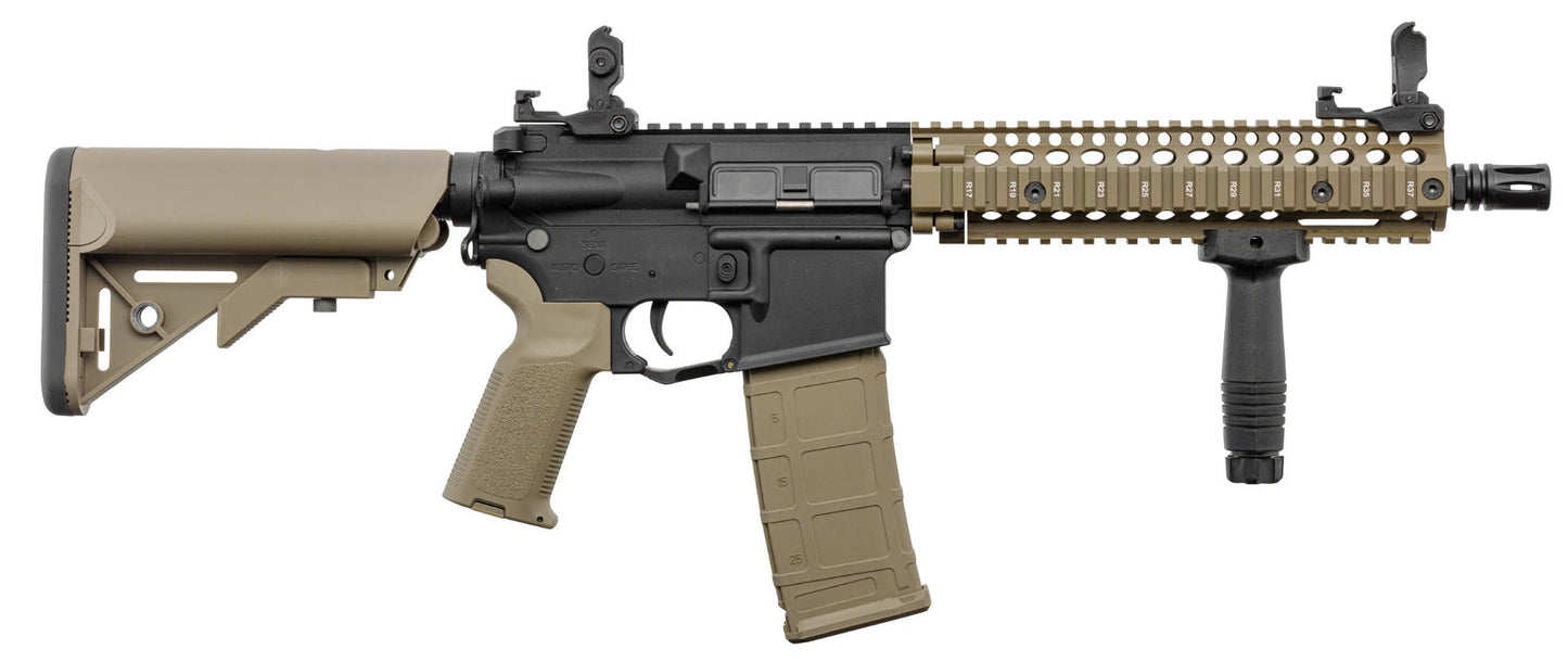 Lancer Tactical MK18 LT-18 Gen 2 Interceptor RIS Carbine AEG Rifle (Inc. Battery and Smart Charger - Tan/Black)