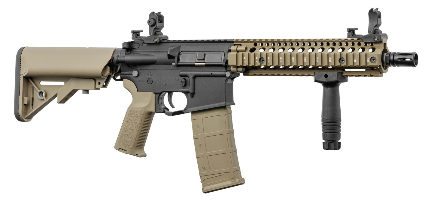 Lancer Tactical MK18 LT-18 Gen 2 Interceptor RIS Carbine AEG Rifle (Inc. Battery and Smart Charger - Tan/Black)