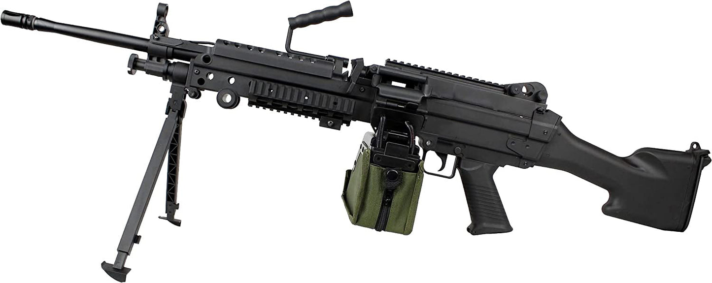 S&T M249 MK2 SAW Sports Line AEG with Drum Magazine (Black - STAEG103PABS)