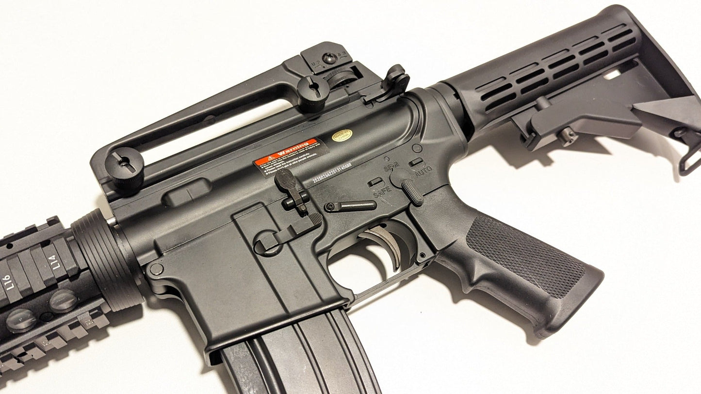 Golden Eagle M4 RIS Gas Blowback Rifle (Full Metal - Black - MC6604RISM)