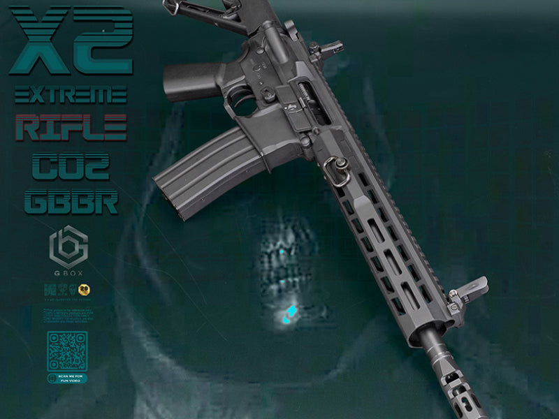 APS X2 XTreme G-BOX Co2 Blowback Rifle (Long - Black)