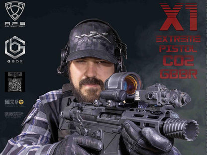 APS X1 XTreme G-BOX Co2 Blowback Rifle (Short - Black)