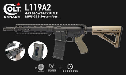 Colt L119A2 SFIW  Gas Blowback Rifle (TM MWS Internals/Archwick - Black)