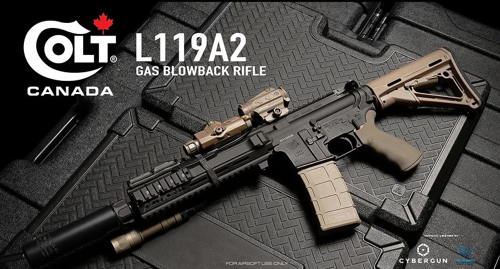 Colt L119A2 SFIW  Gas Blowback Rifle (TM MWS Internals/Archwick - Black)